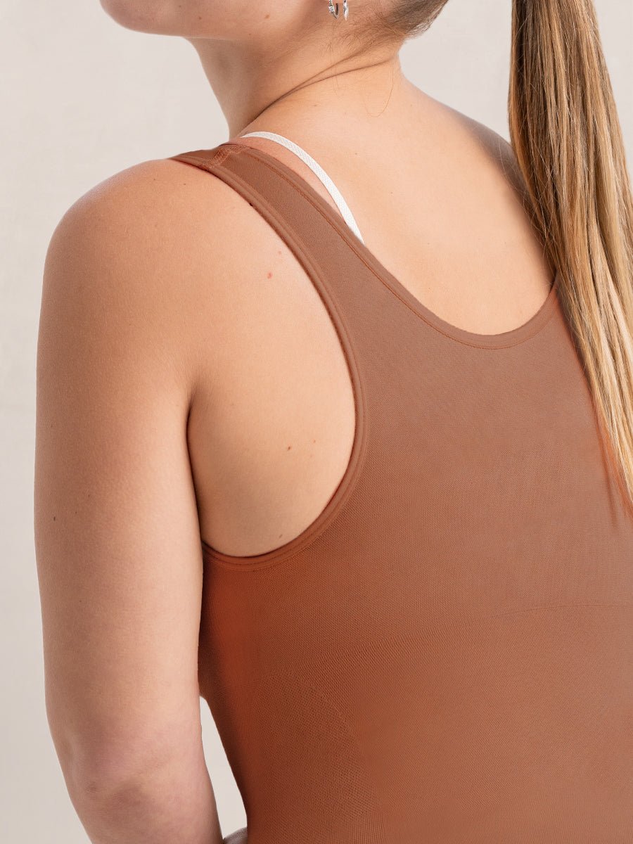 Caraco Sculptant Buste Ouvert - Marron Foncé - Glow Belle