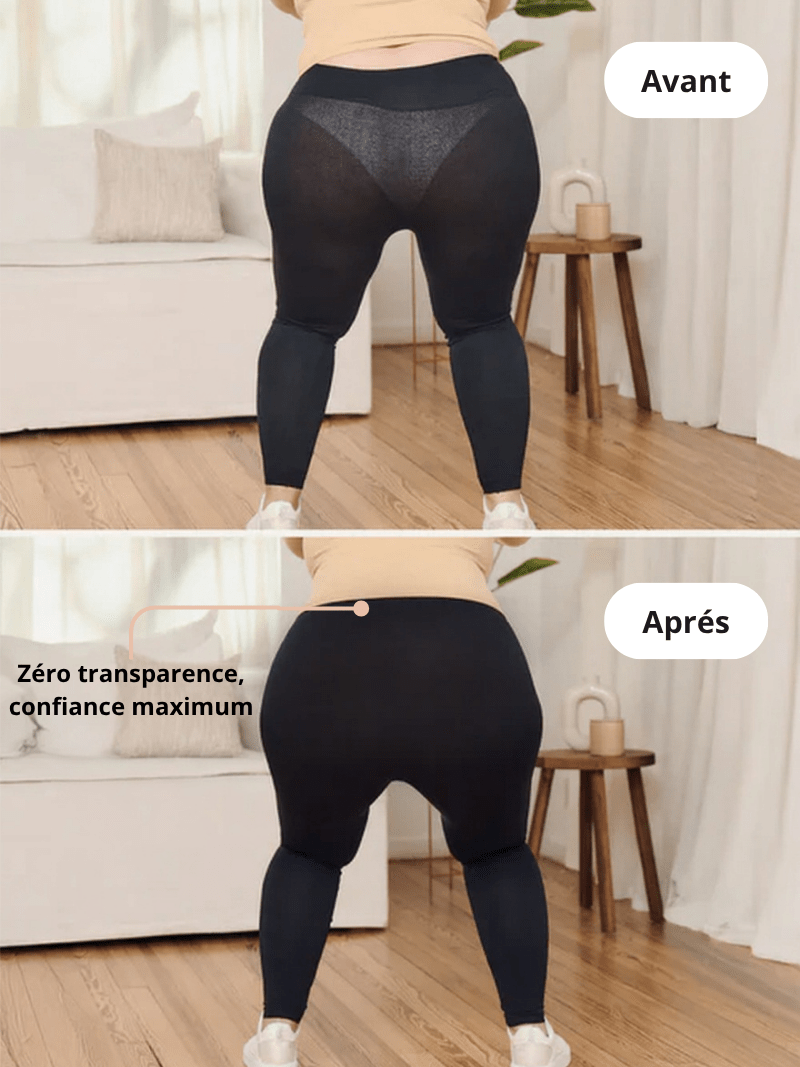 Legging Sculptant Taille Haute - Noir - Glow Belle
