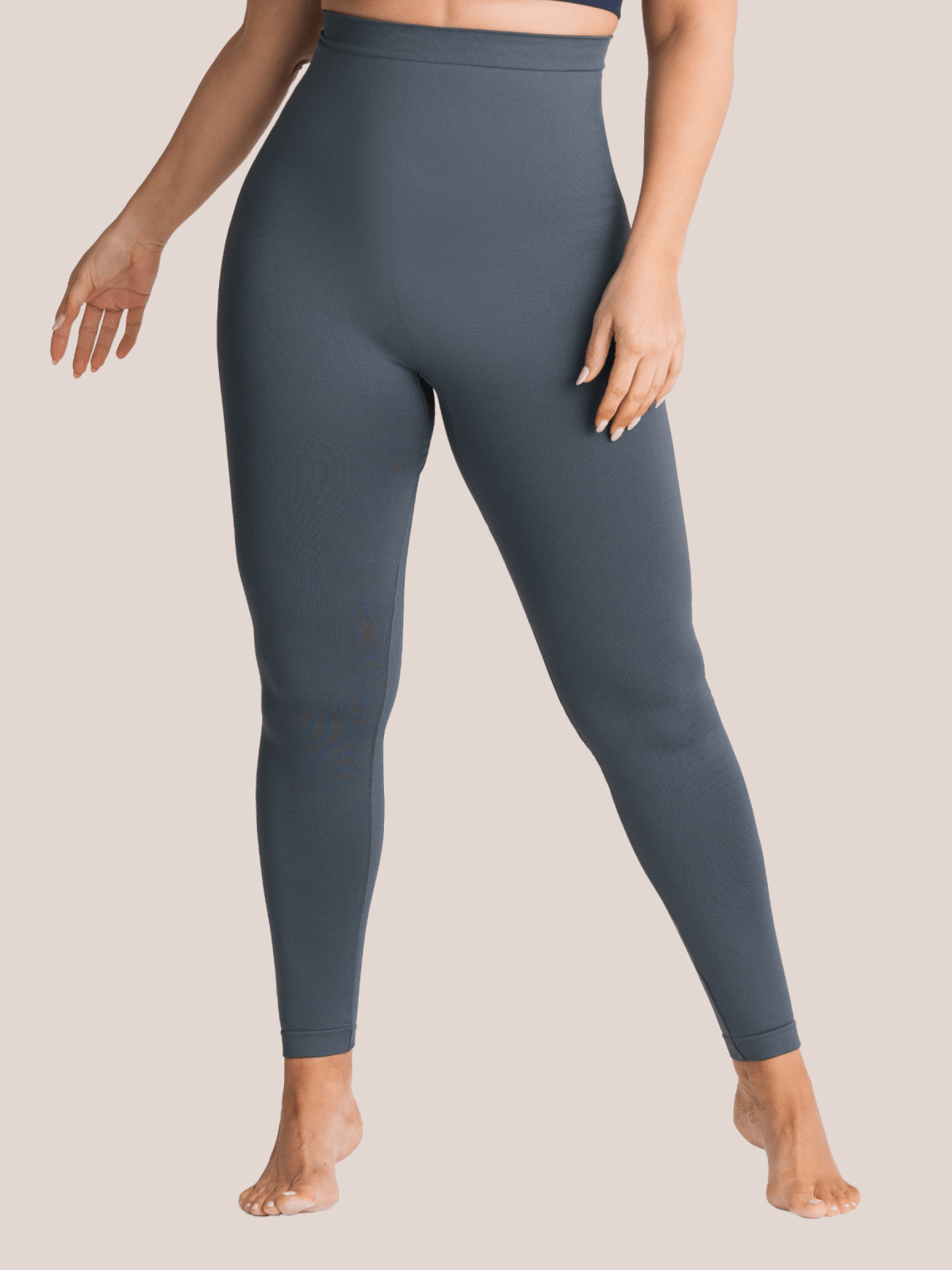 Legging Sculptant Taille Haute - Gris - Glow Belle