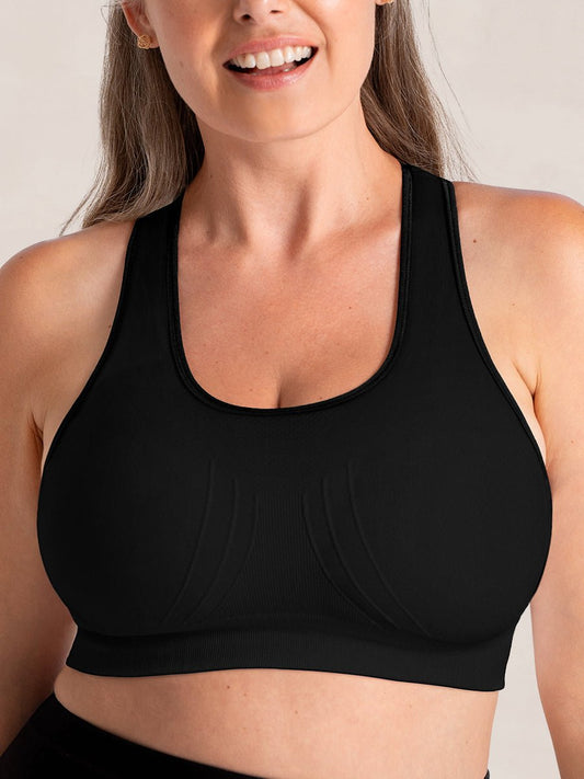 Soutien - gorge de Sport Dos Nageur - Noir - Glow Belle