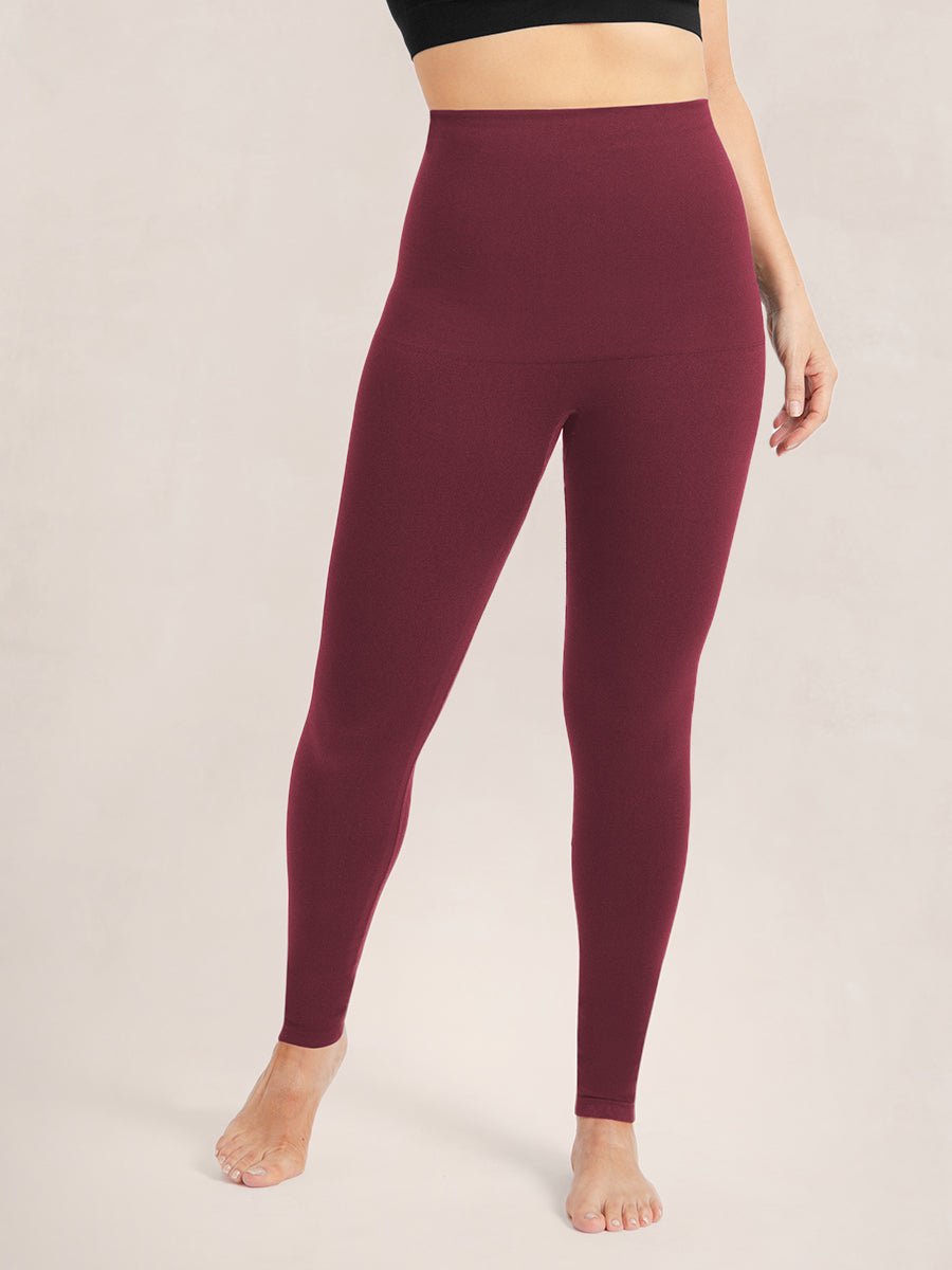 Legging Sculptant Confort Taille Mi - Haute - Crimson Velvet - Glow Belle