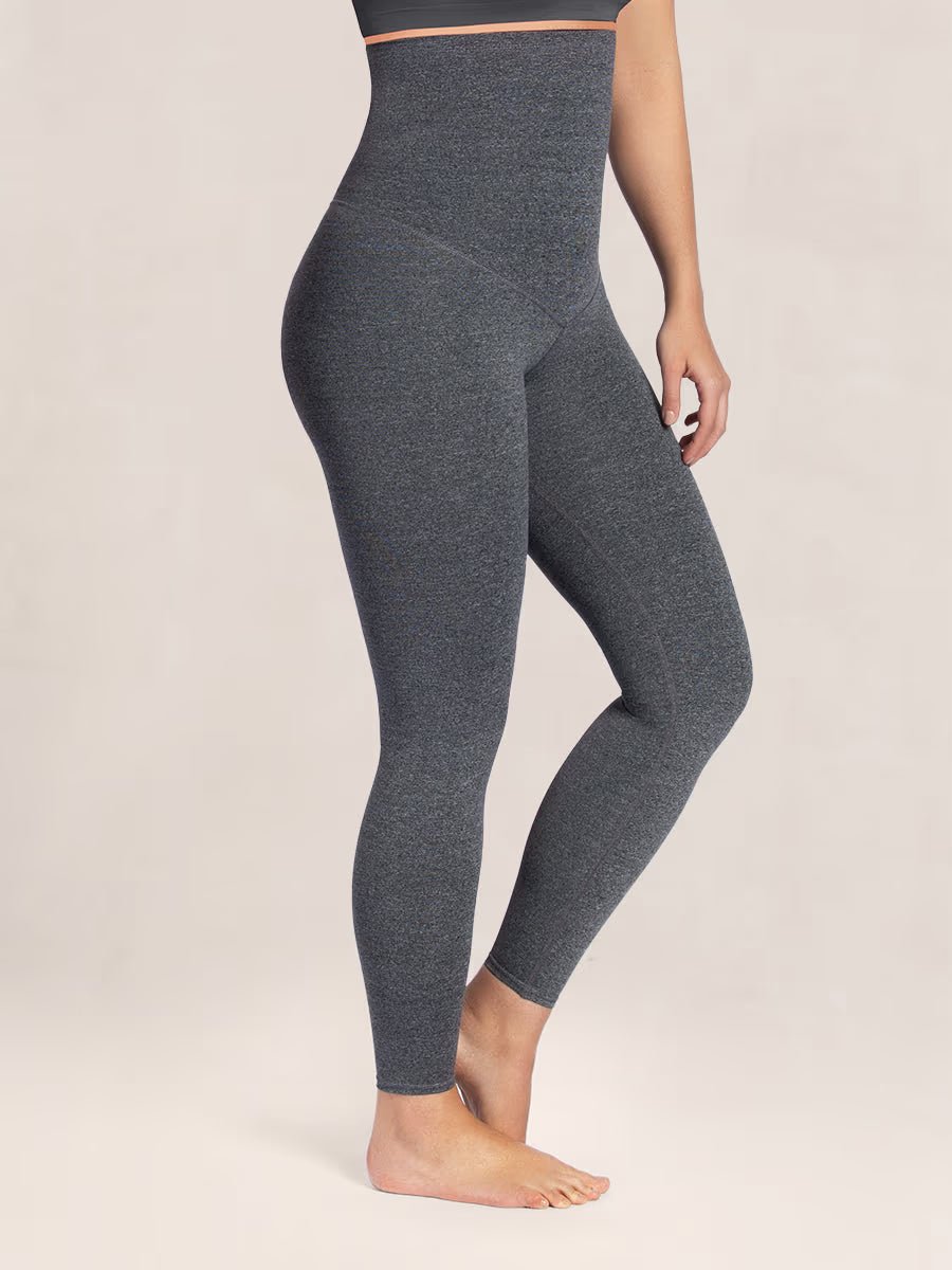 Legging Sculptant Taille Haute - Gris - Glow Belle