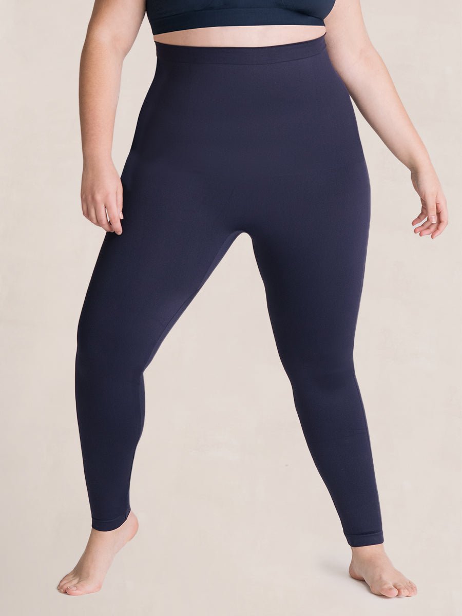 Legging Sculptant Taille Haute - Bleu Marine - Glow Belle