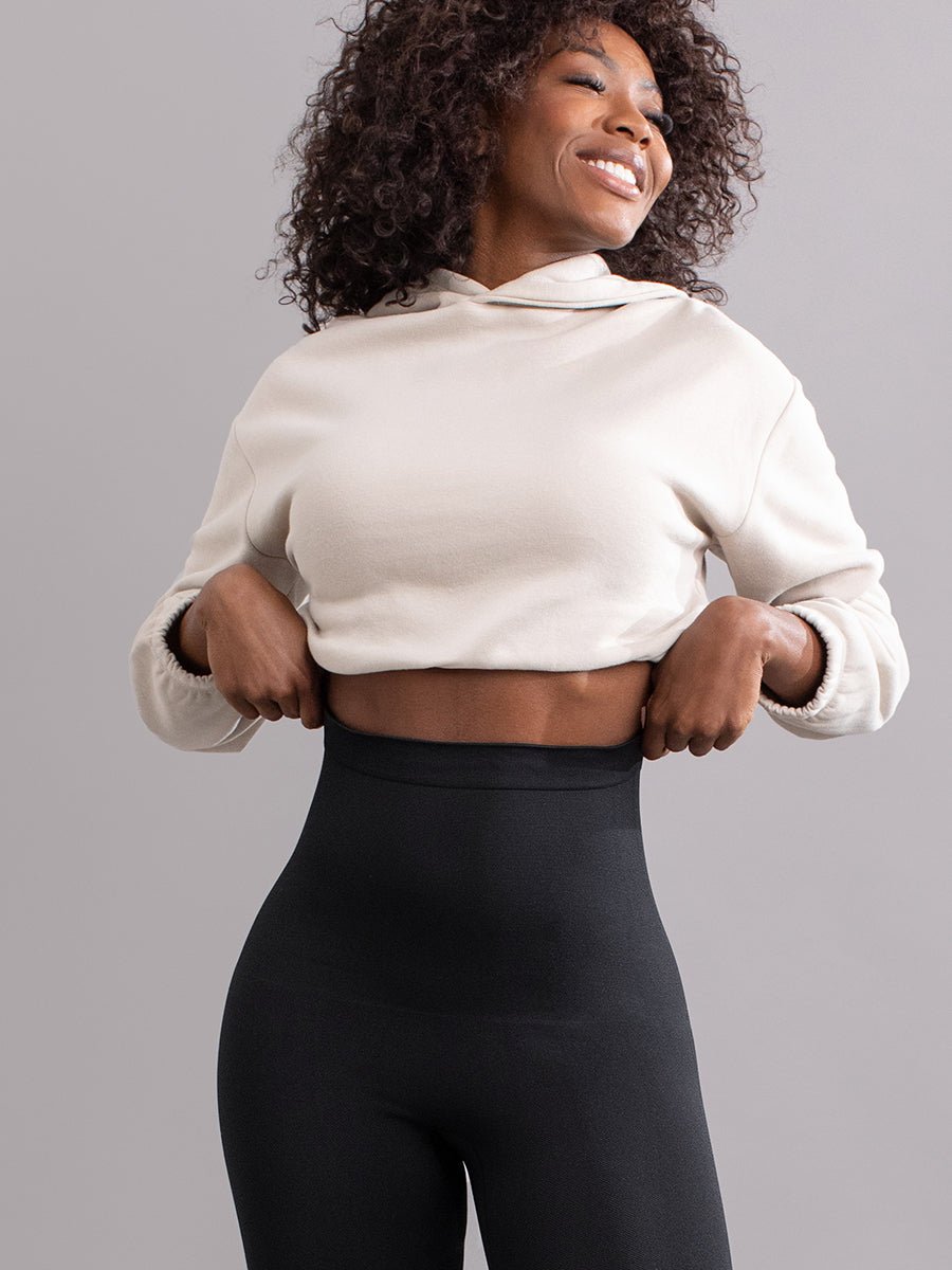 Legging Sculptant Taille Haute - Noir - Glow Belle