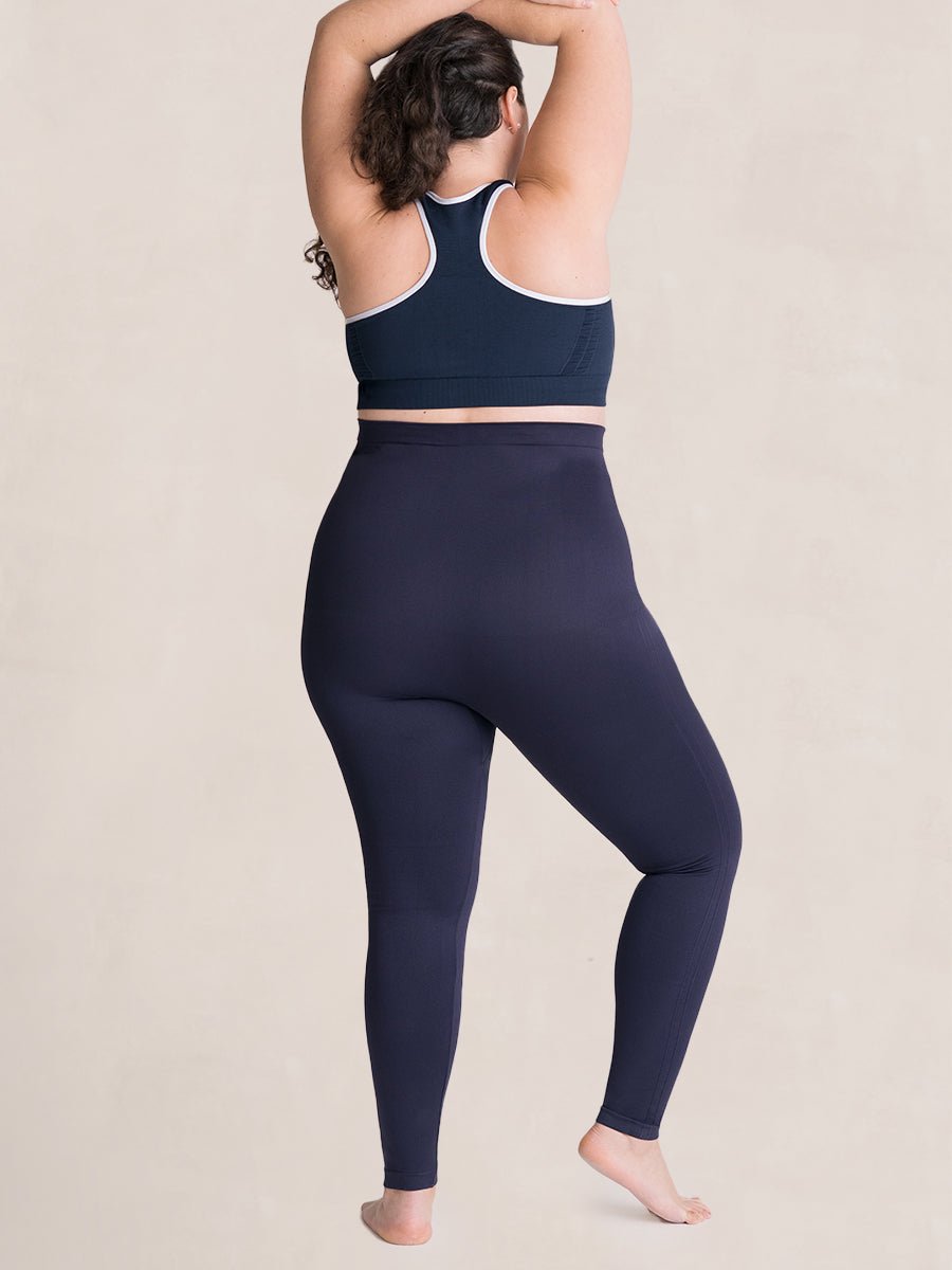 Legging Sculptant Taille Haute - Bleu Marine - Glow Belle