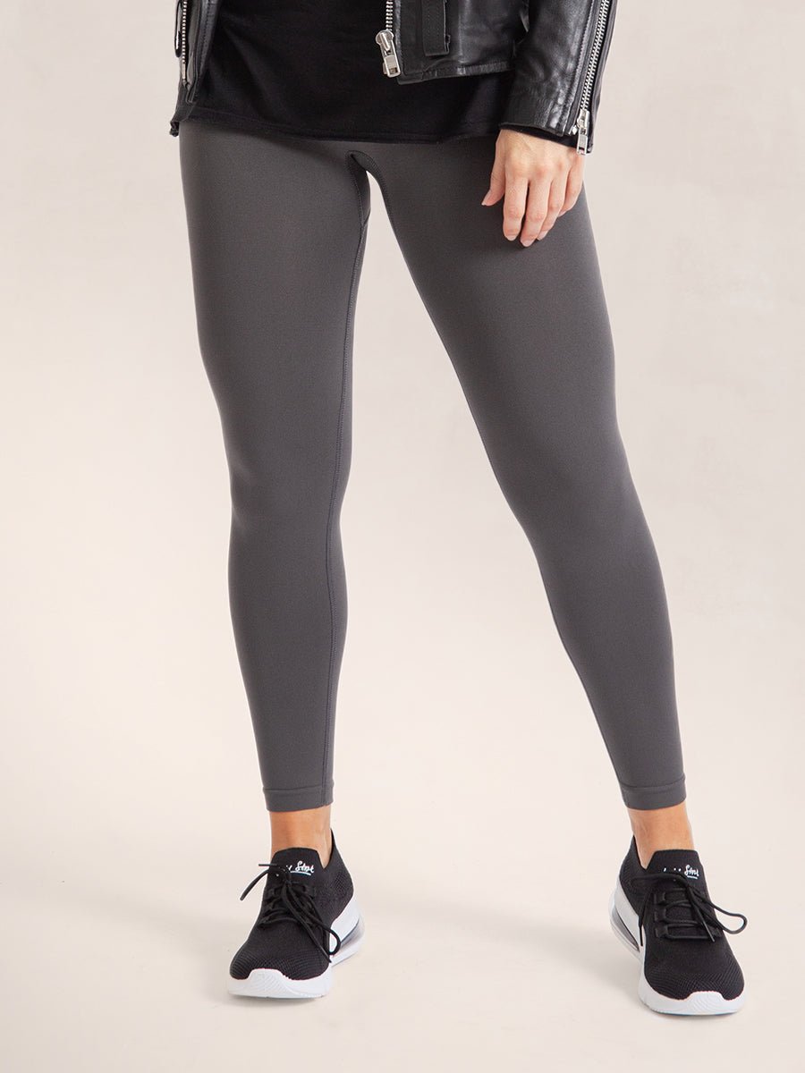 Legging Sculptant Confort Taille Mi - Haute - Gris - Glow Belle